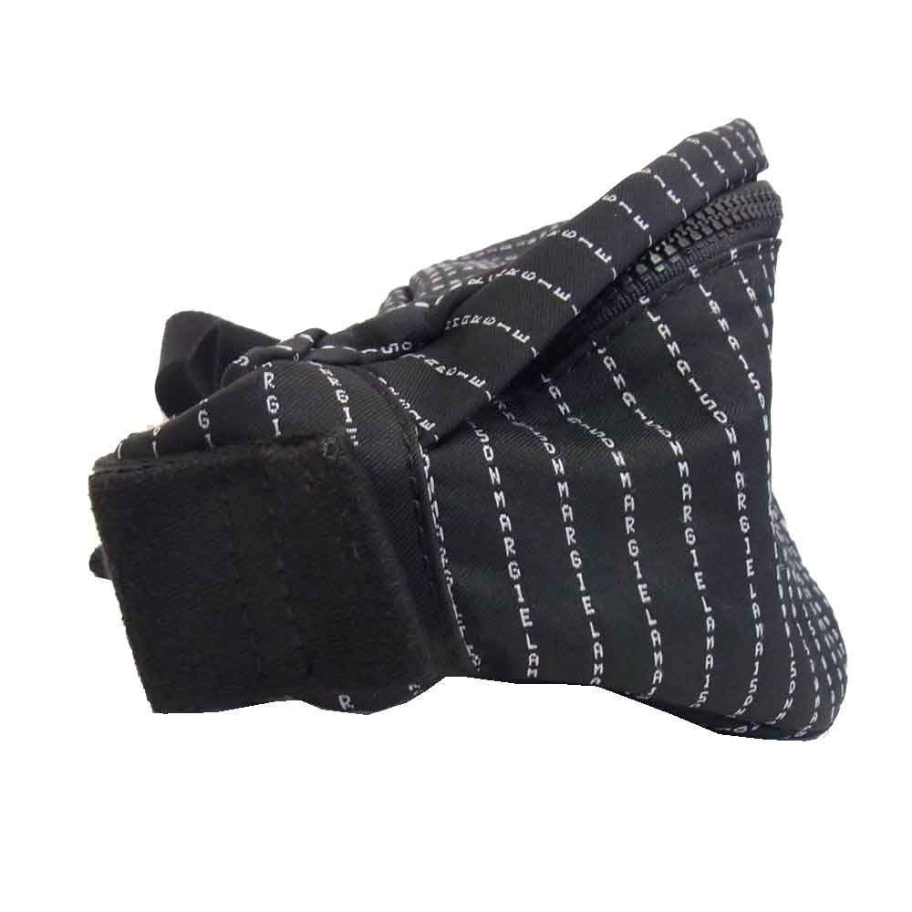 MAISON MARGIELA メゾンマルジェラ 20AW S55WB0010 P3533 T8013 11ライン 20AW S55WB0010 ロゴ ピンストライプ ボディ バムバッグ ブラック系【中古】