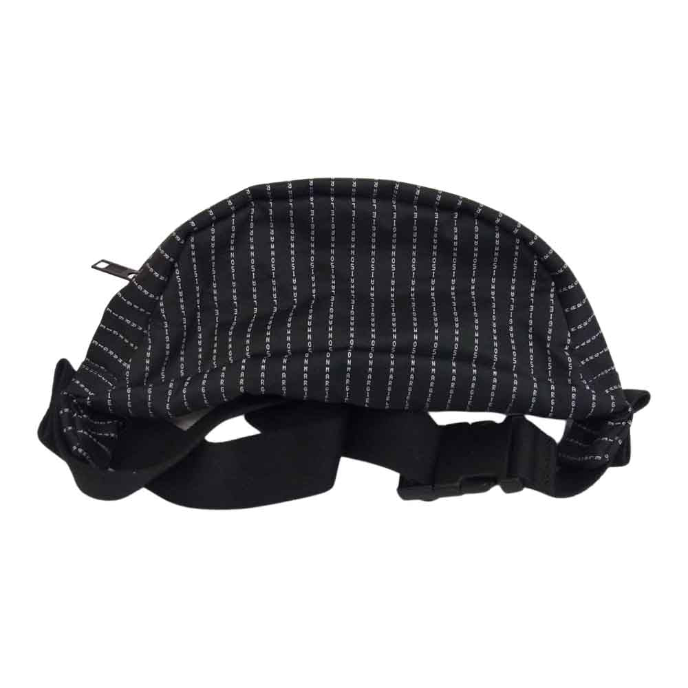 MAISON MARGIELA メゾンマルジェラ 20AW S55WB0010 P3533 T8013 11ライン 20AW S55WB0010 ロゴ ピンストライプ ボディ バムバッグ ブラック系【中古】