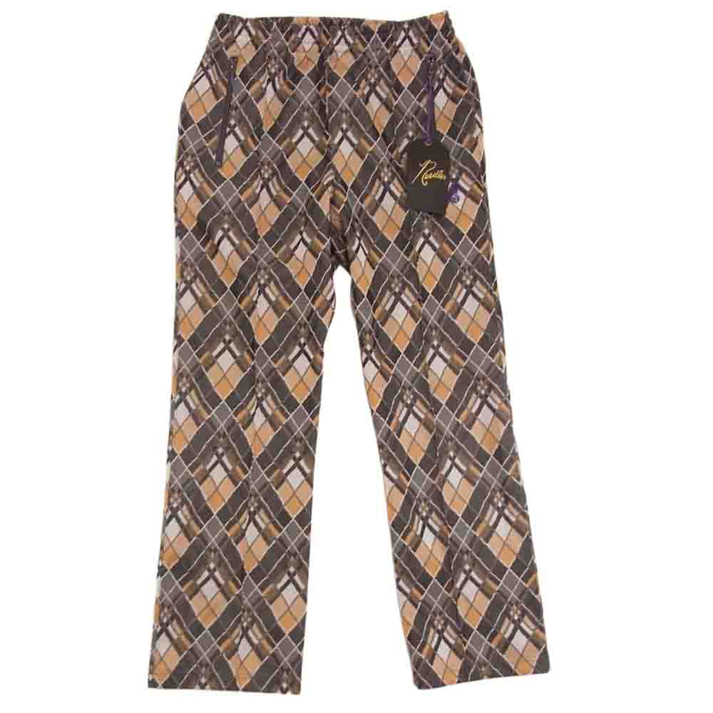 Needles ニードルス KP213 Track Pant-Poly Jq トラック パンツ ポリジャガード ジャージ  ストレート タイプ オレンジ系 S【中古】