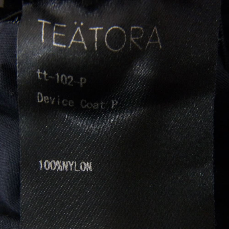 TEATORA テアトラ tt-102-P DEVICE COAT packable パッカブル ナイロン デバイス コート ネイビー系 46【中古】