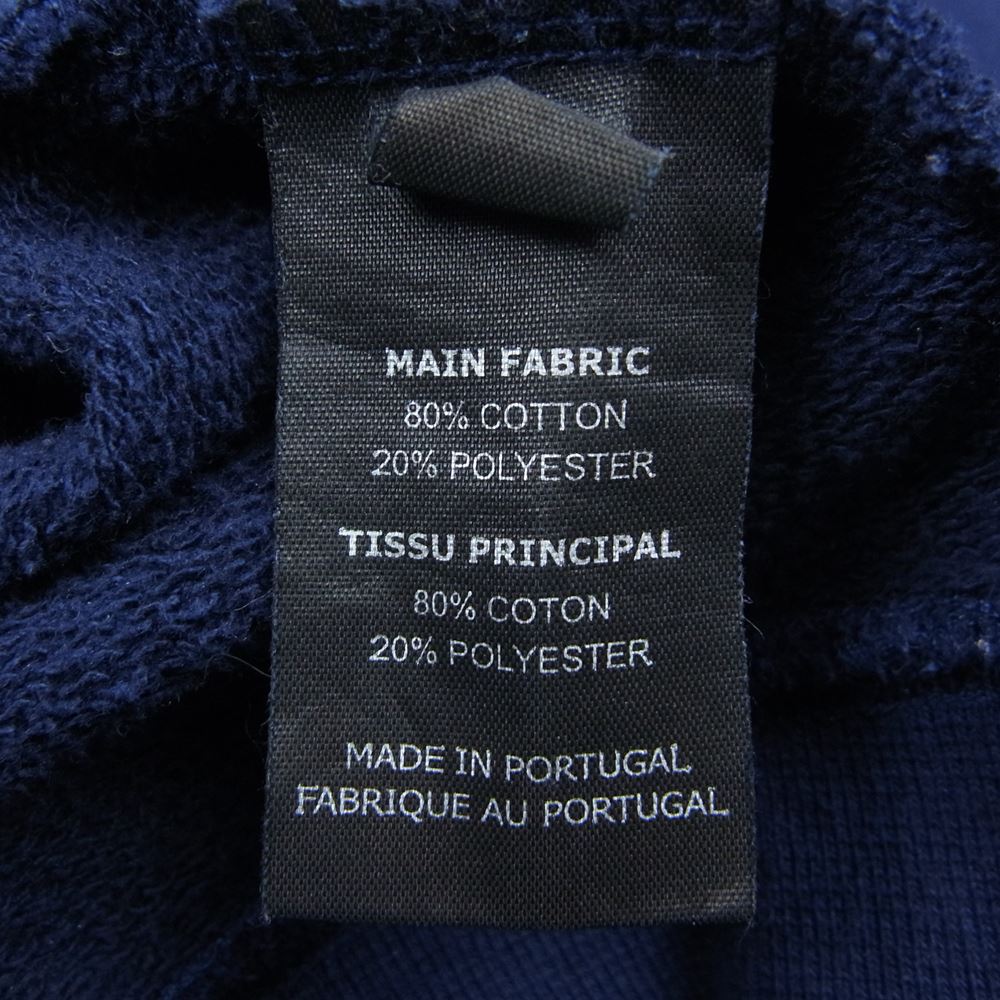 VETEMENTS ヴェトモン 17AW MAH18TR30 Haute Couture Logo Embroidered Hoodie ロゴ エンブロイダリー パーカー ネイビー系 M【中古】