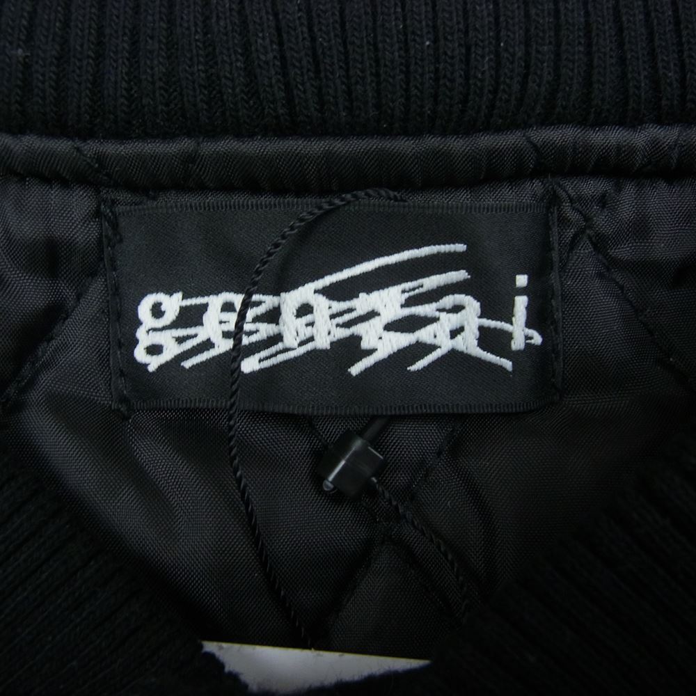 HYSTERIC GLAMOUR ヒステリックグラマー GZ1196 genzai Sagara Stadium Jumper ゲンザイ スタジアムジャンパー スタジャン ブラック系 L【新古品】【未使用】【中古】