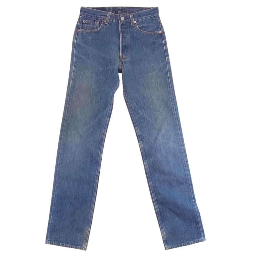 Levi's リーバイス USA製 90s リーバイス 501 ボタン裏544 ボタン フライ デニム パンツ インディゴブルー系 28【中古】