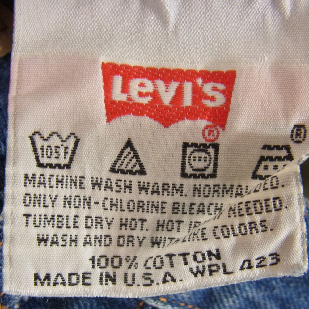 Levi's リーバイス USA製 90s リーバイス 501 ボタン裏544 ボタン フライ デニム パンツ インディゴブルー系 28【中古】