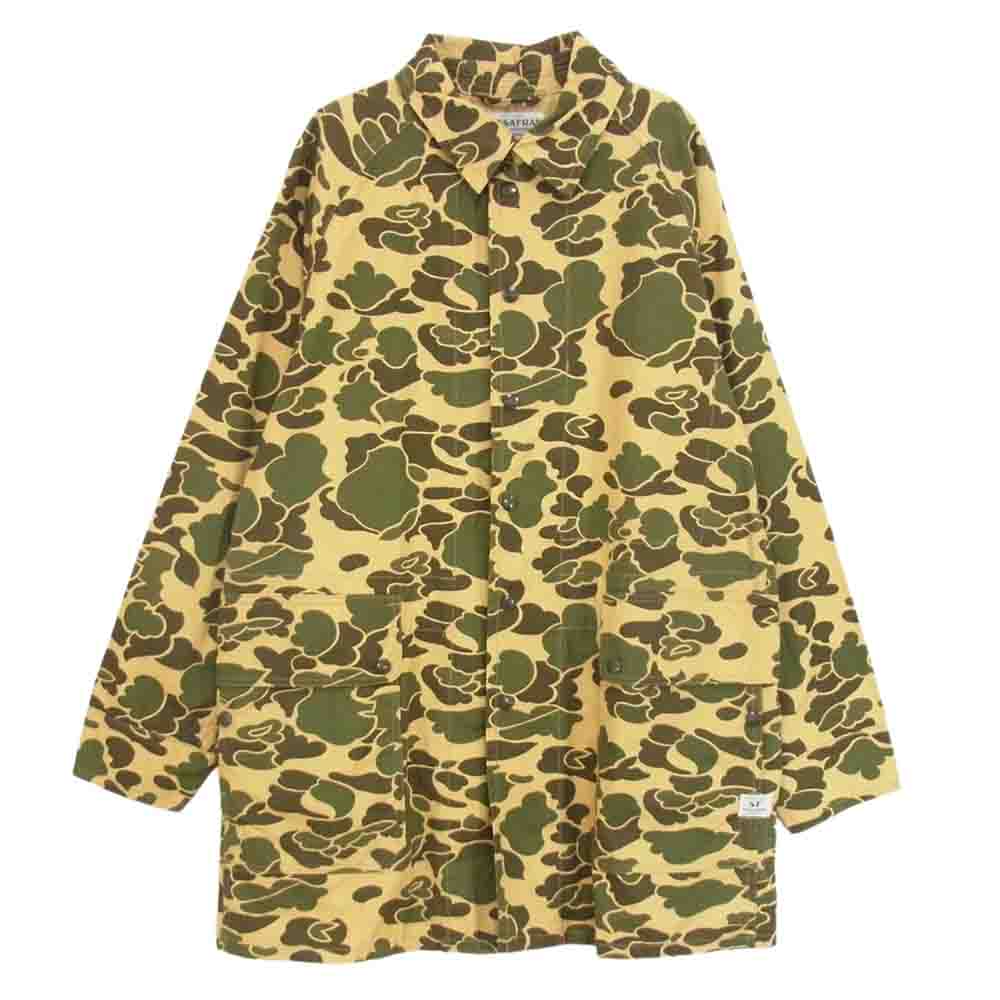 SASAFRAS ササフラス FALL LEAF COAT フォールリーフ コート カーキ系 S【美品】【中古】