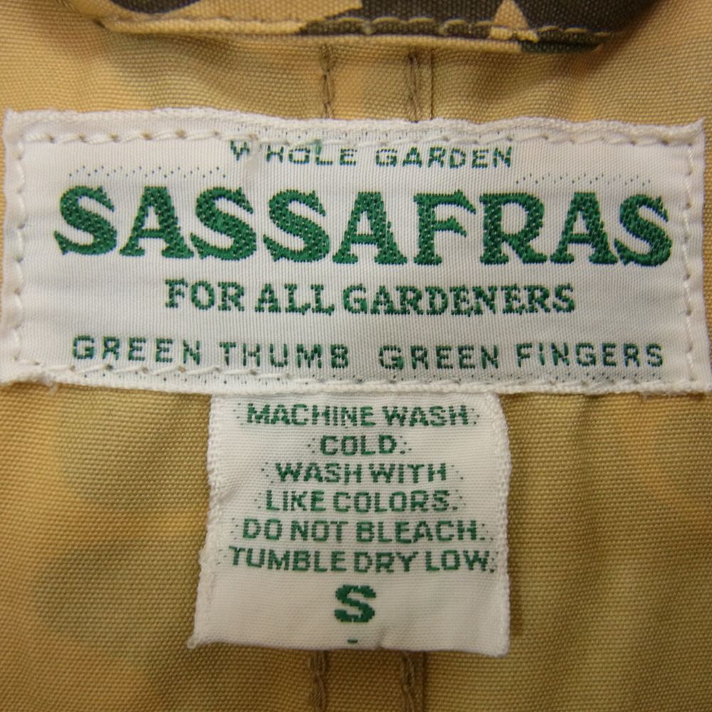 SASAFRAS ササフラス FALL LEAF COAT フォールリーフ コート カーキ系 S【美品】【中古】