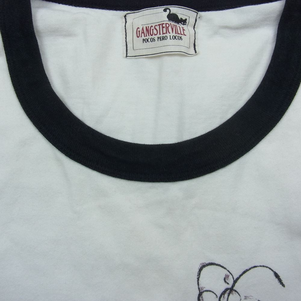 GANGSTERVILLE ギャングスタービル 7部丈 シャツ ラグラン スリーブ ホワイト系 XL【中古】