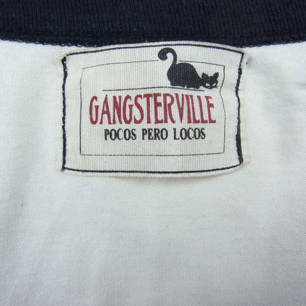GANGSTERVILLE ギャングスタービル 7部丈 シャツ ラグラン スリーブ ホワイト系 XL【中古】