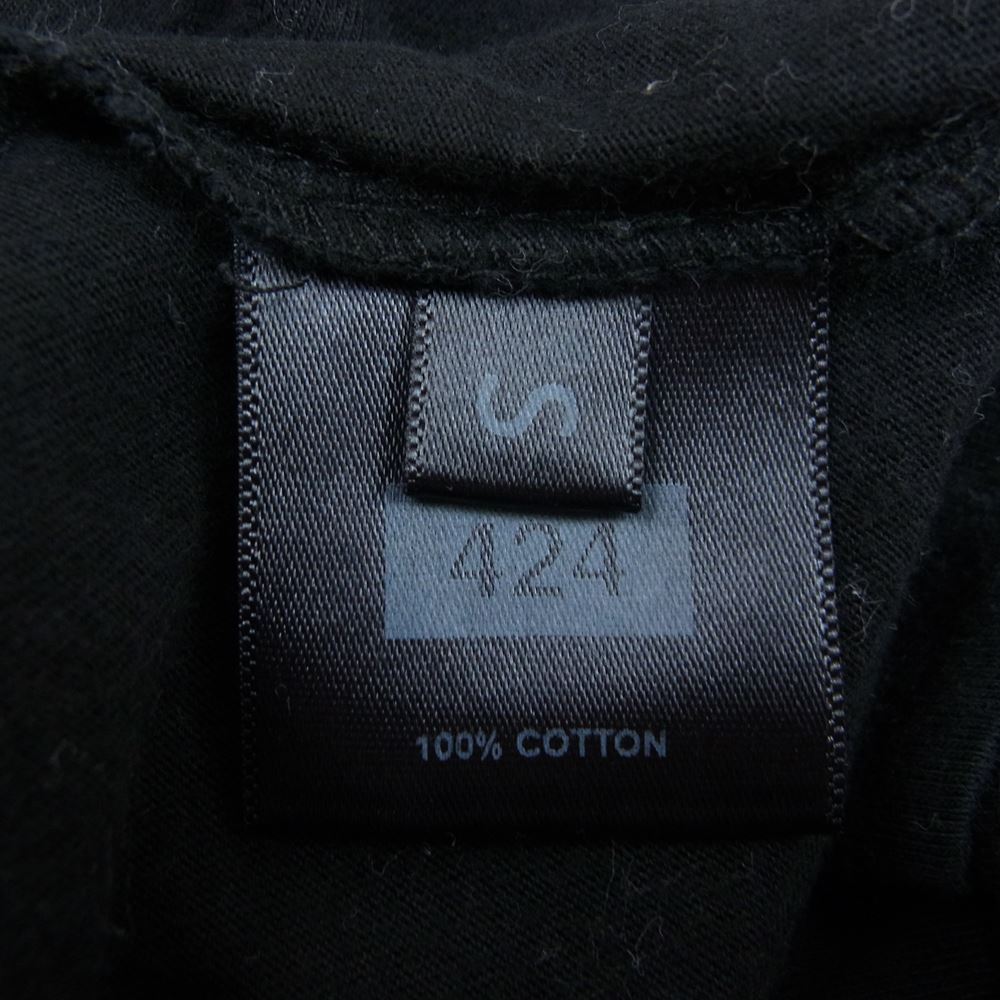 フォートゥーフォー プリント Ｔシャツ ブラック系 S【中古】