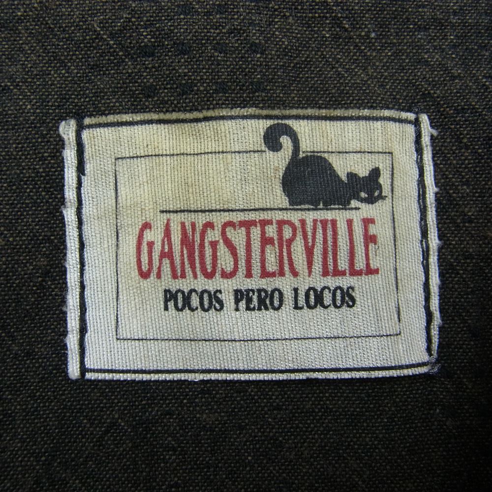 GANGSTERVILLE ギャングスタービル GSV-14-SS-29 キューバ シャツ 半袖 ブラウン系 XL【中古】