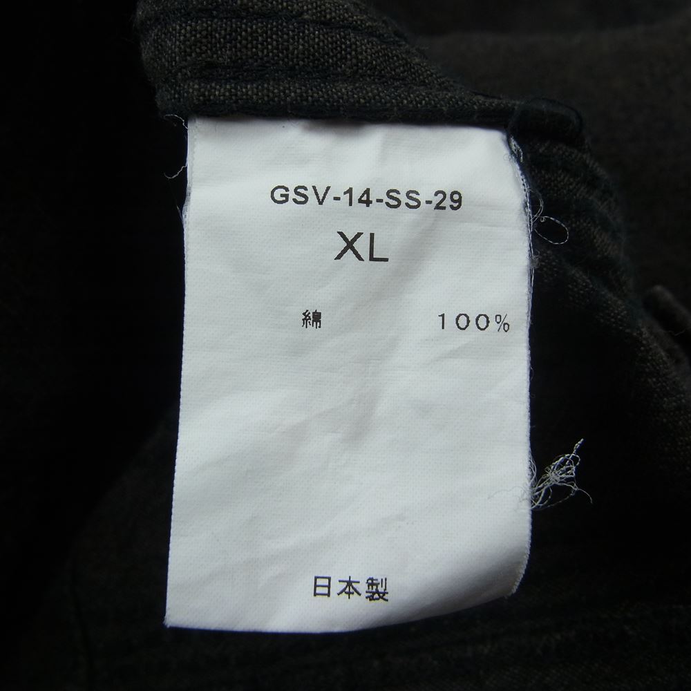 GANGSTERVILLE ギャングスタービル GSV-14-SS-29 キューバ シャツ 半袖 ブラウン系 XL【中古】