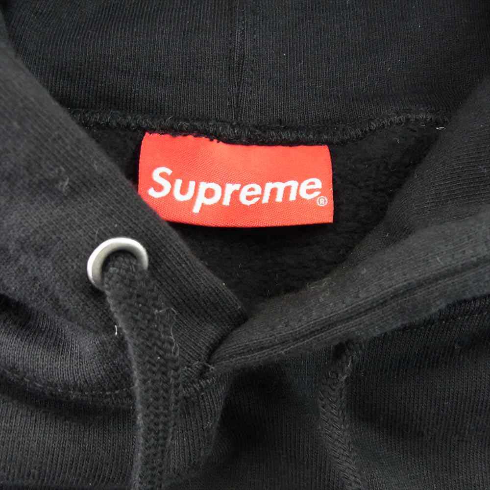 Supreme シュプリーム 20SS Metallic Rib Hooded Sweatshirt メタリック リブ パーカー ブラック系 M【中古】