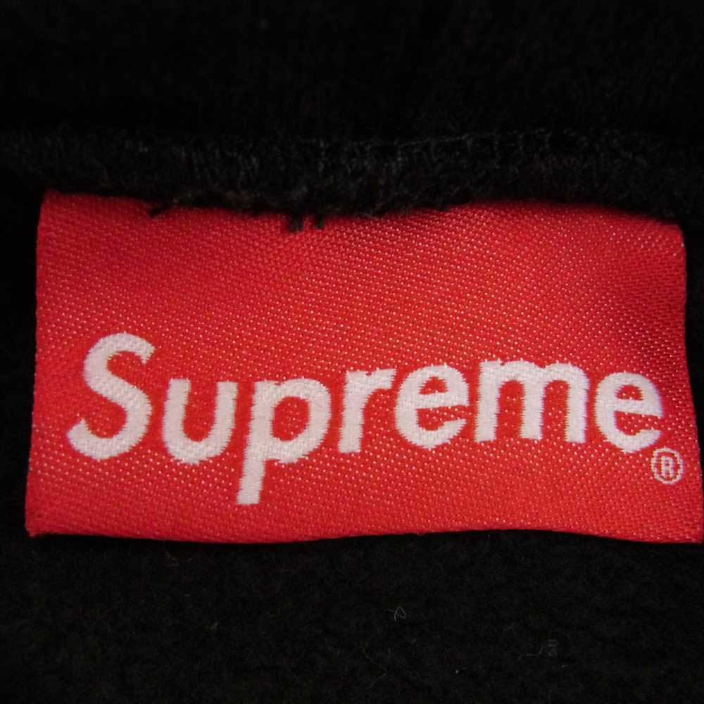 Supreme シュプリーム 20SS Metallic Rib Hooded Sweatshirt メタリック リブ パーカー ブラック系 M【中古】