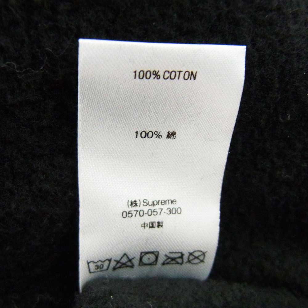 Supreme シュプリーム 20SS Metallic Rib Hooded Sweatshirt メタリック リブ パーカー ブラック系 M【中古】