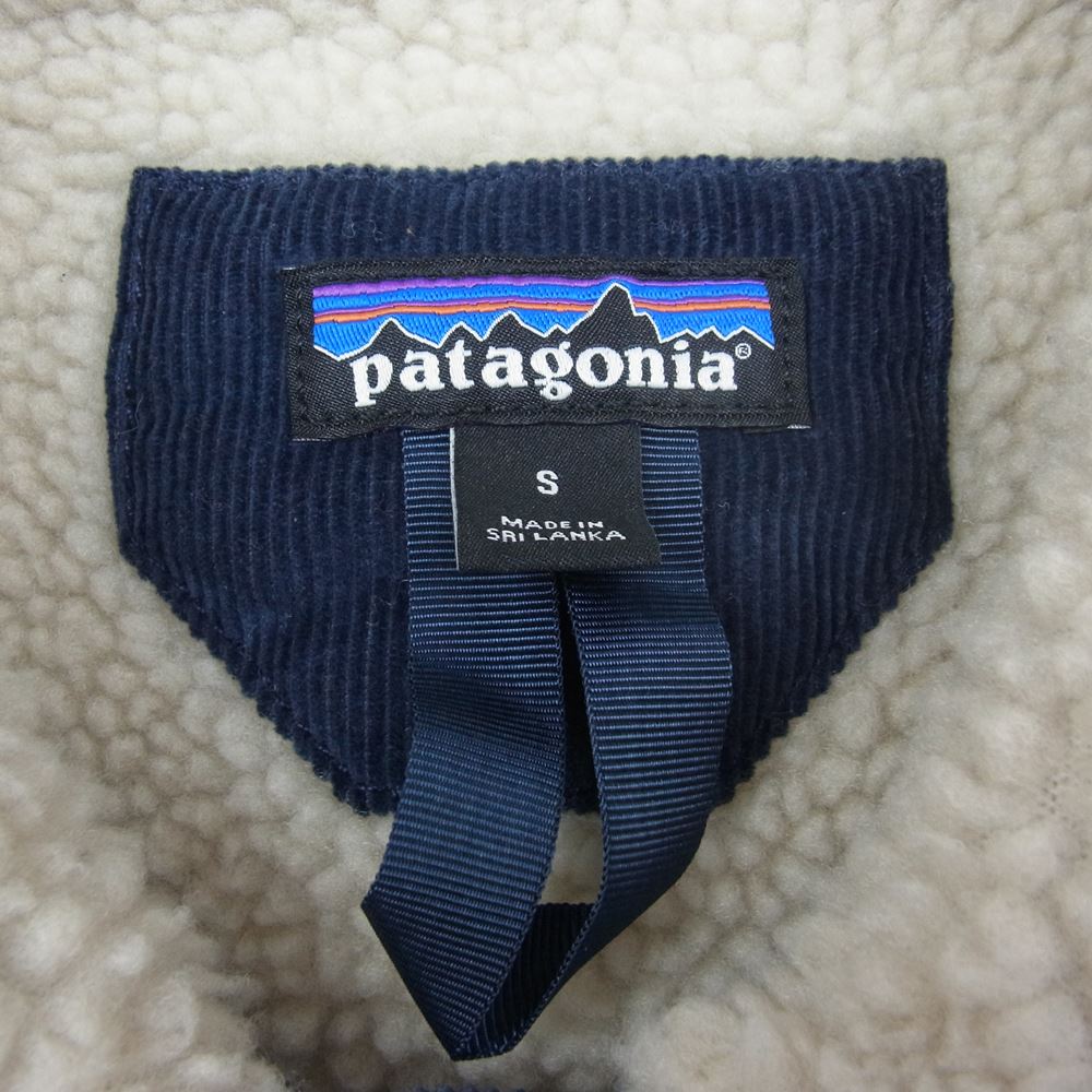 patagonia パタゴニア 26520 Pile Lined Trucker Jacket パイル ラインド トラッカー ボア ジャケット ネイビー系 S【中古】