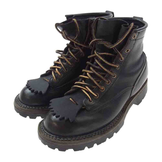 ホワイツブーツ SMOKE JUMPER スモークジャンパー レザー ブーツ  ブラック系 26cm【中古】