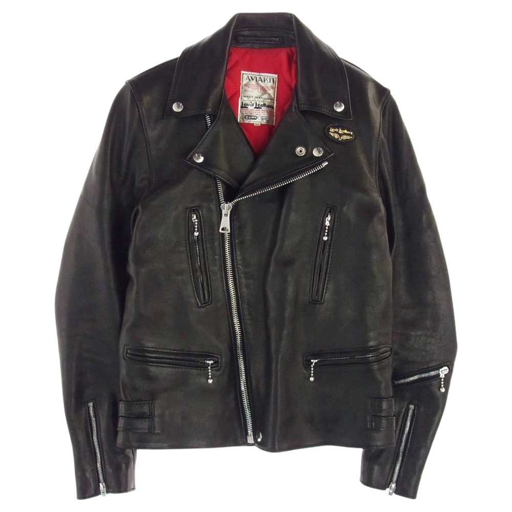Lewis Leathers ルイスレザー 402T ライトニング タイトフィット レザー ダブル ライダース  ブラック系 36【美品】【中古】