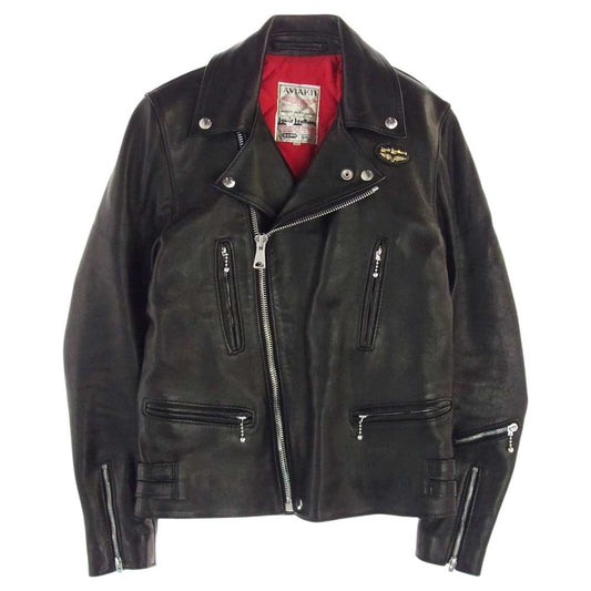 Lewis Leathers ルイスレザー 402T ライトニング タイトフィット レザー ダブル ライダース  ブラック系 36【美品】【中古】