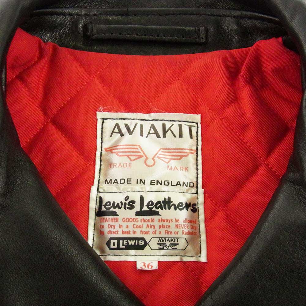 Lewis Leathers ルイスレザー 402T ライトニング タイトフィット レザー ダブル ライダース  ブラック系 36【美品】【中古】