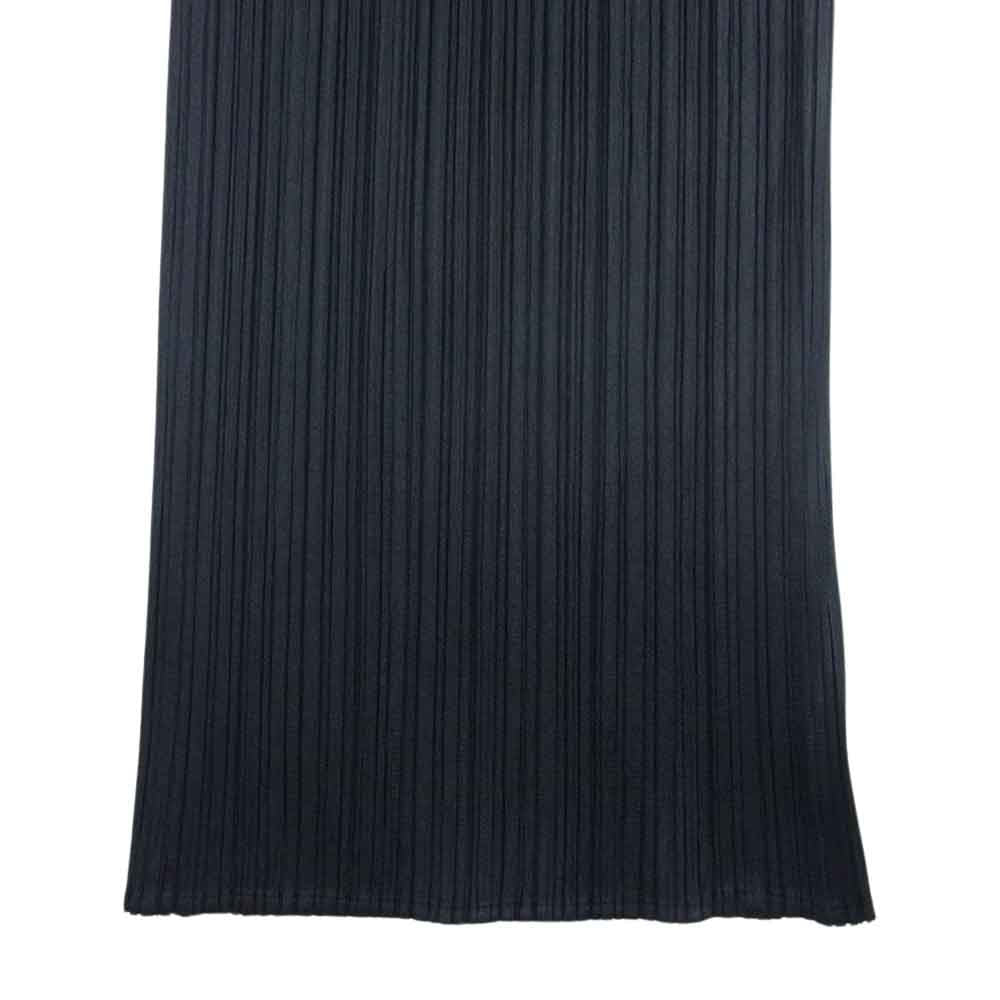 PLEATS PLEASE プリーツプリーズ イッセイミヤケ PP55-JF102 プリーツ加工 ストレート パンツ ブラック ブラック系 2【中古】