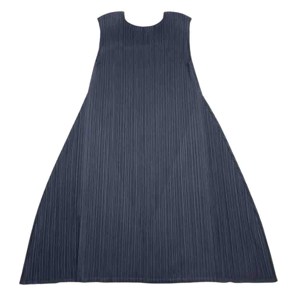 PLEATS PLEASE プリーツプリーズ イッセイミヤケ PP53-JT127 プリーツ加工 ノースリーブ ワイド ワンピース グレー系 3【中古】