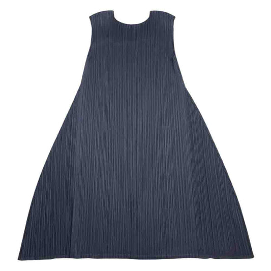 PLEATS PLEASE プリーツプリーズ イッセイミヤケ PP53-JT127 プリーツ加工 ノースリーブ ワイド ワンピース グレー系 3【中古】