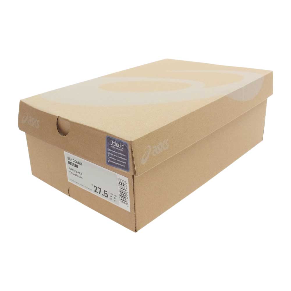 asics アシックス 1201A089-001 SKYCOURT スカイコート ローカット スニーカー  ブラック系 27.5cm【中古】