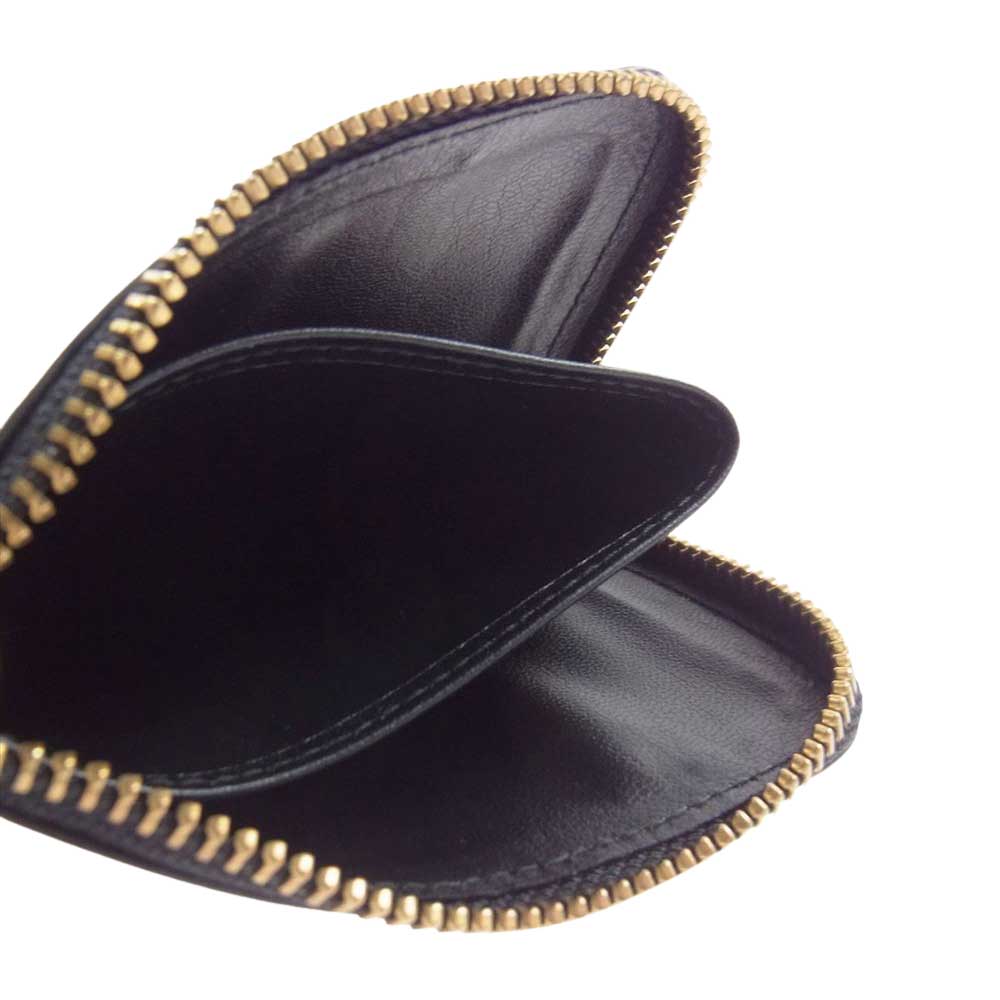 COMME des GARCONS コムデギャルソン SA3100HL Huge Logo Wallet ロゴ Lファスナー ミニウォレット コンパクト財布  ブラック系【美品】【中古】