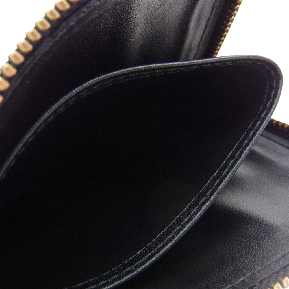 COMME des GARCONS コムデギャルソン SA3100HL Huge Logo Wallet ロゴ Lファスナー ミニウォレット コンパクト財布  ブラック系【美品】【中古】