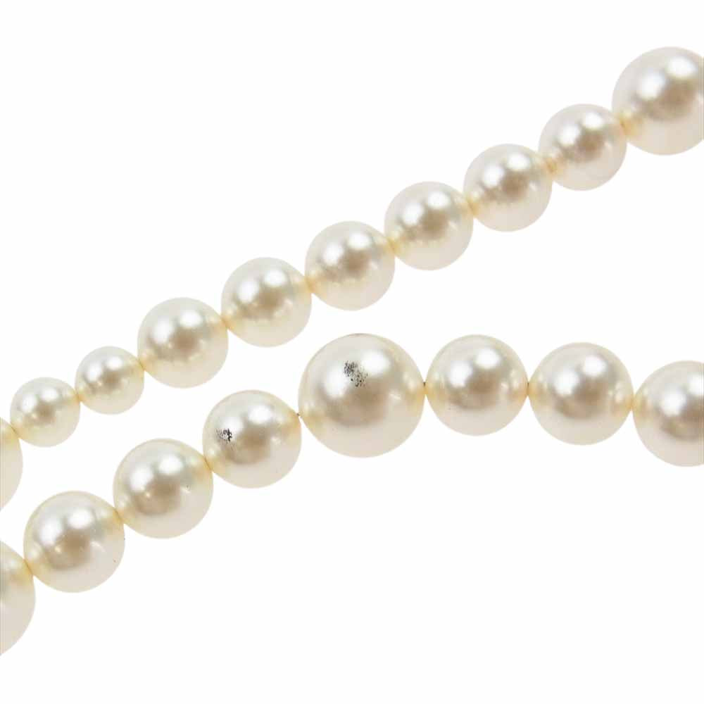 CHANEL シャネル A17P ココマーク パール ロング ネックレス ホワイト系【中古】