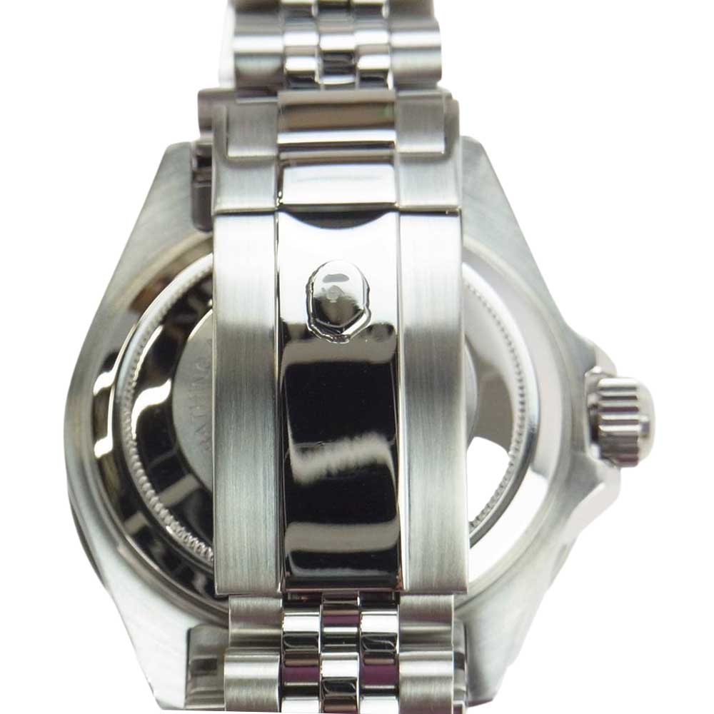 A BATHING APE アベイシングエイプ 21SS T002  VINTAGE TYPE 2 BAPEX ベイペックス 時計 ウオッチ シルバー系 パープル系 ブルー系【中古】