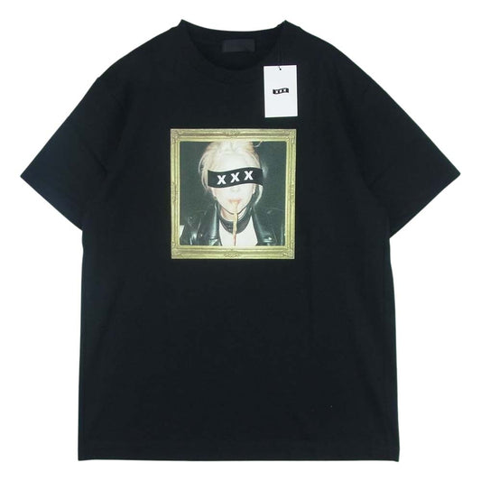 GOD SELECTION XXX ゴッドセレクション GX-S19-ST-2B ガール フォト プリント 半袖 Tシャツ ブラック系 S【新古品】【未使用】【中古】