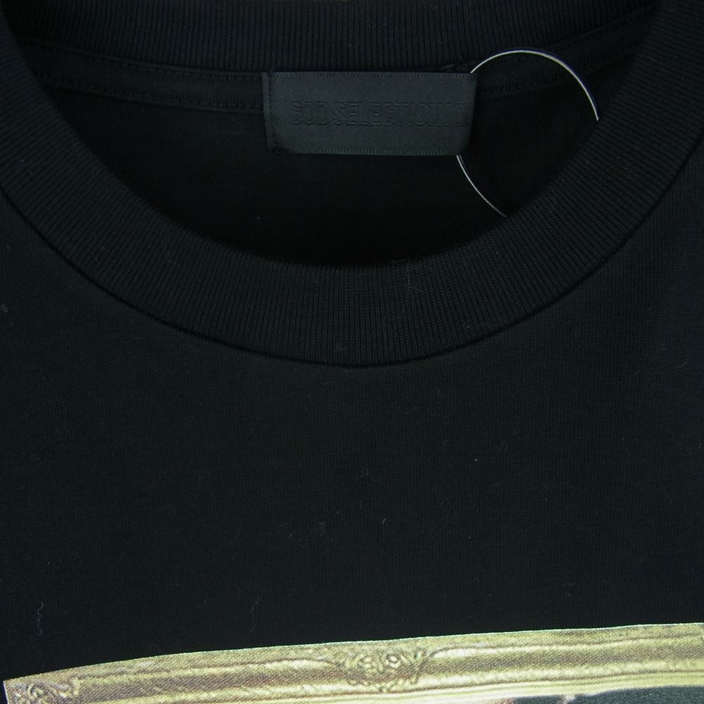 GOD SELECTION XXX ゴッドセレクション GX-S19-ST-2B ガール フォト プリント 半袖 Tシャツ ブラック系 S【新古品】【未使用】【中古】