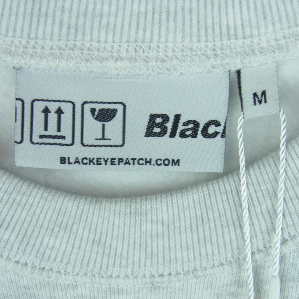 ブラック アイ パッチ BEPFW21EI11 ARKnets別注 アークネッツ クルーネック ロゴ スウェット グレー系 M【新古品】【未使用】【中古】