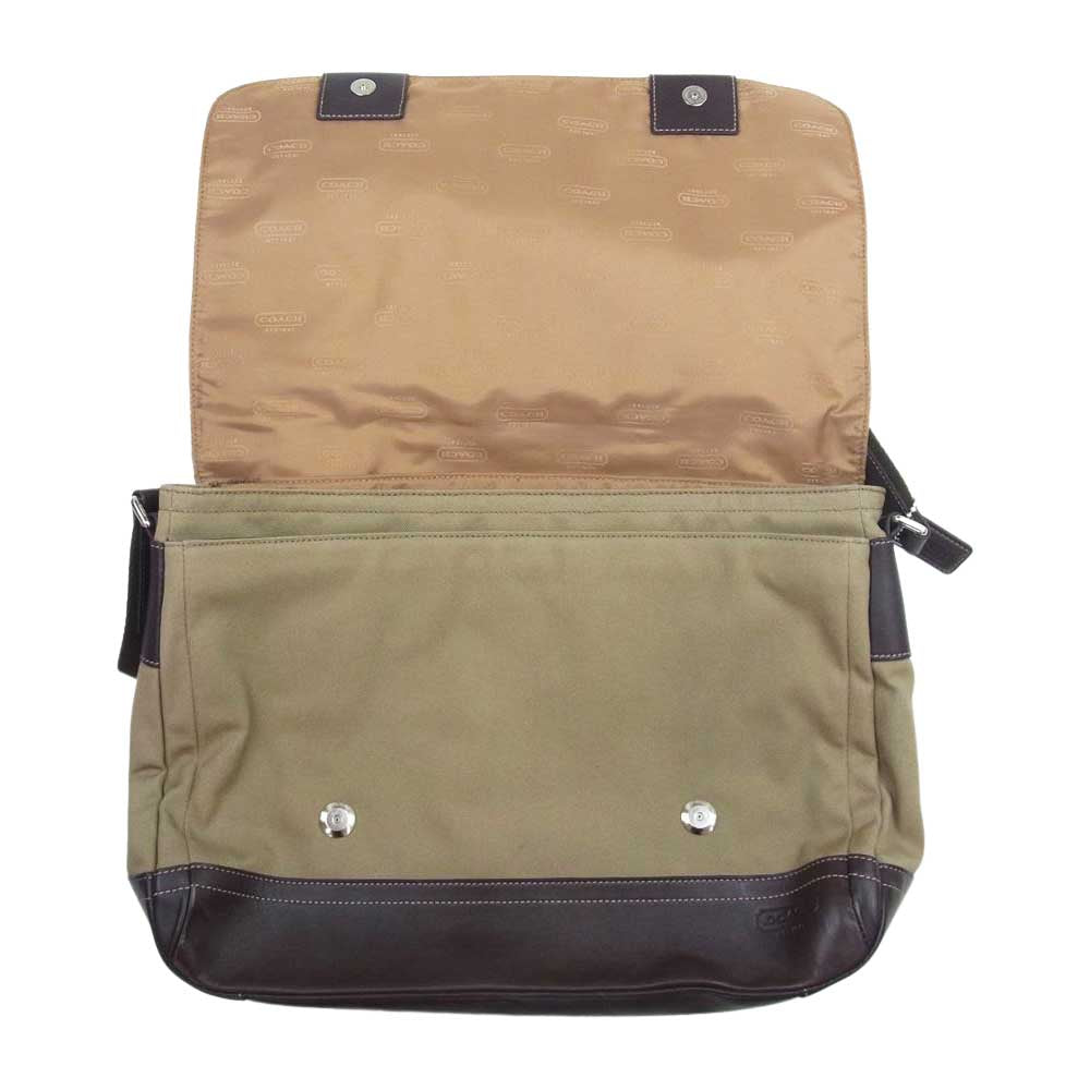 COACH コーチ F70427  ショルダー バッグ  カーキ系【中古】