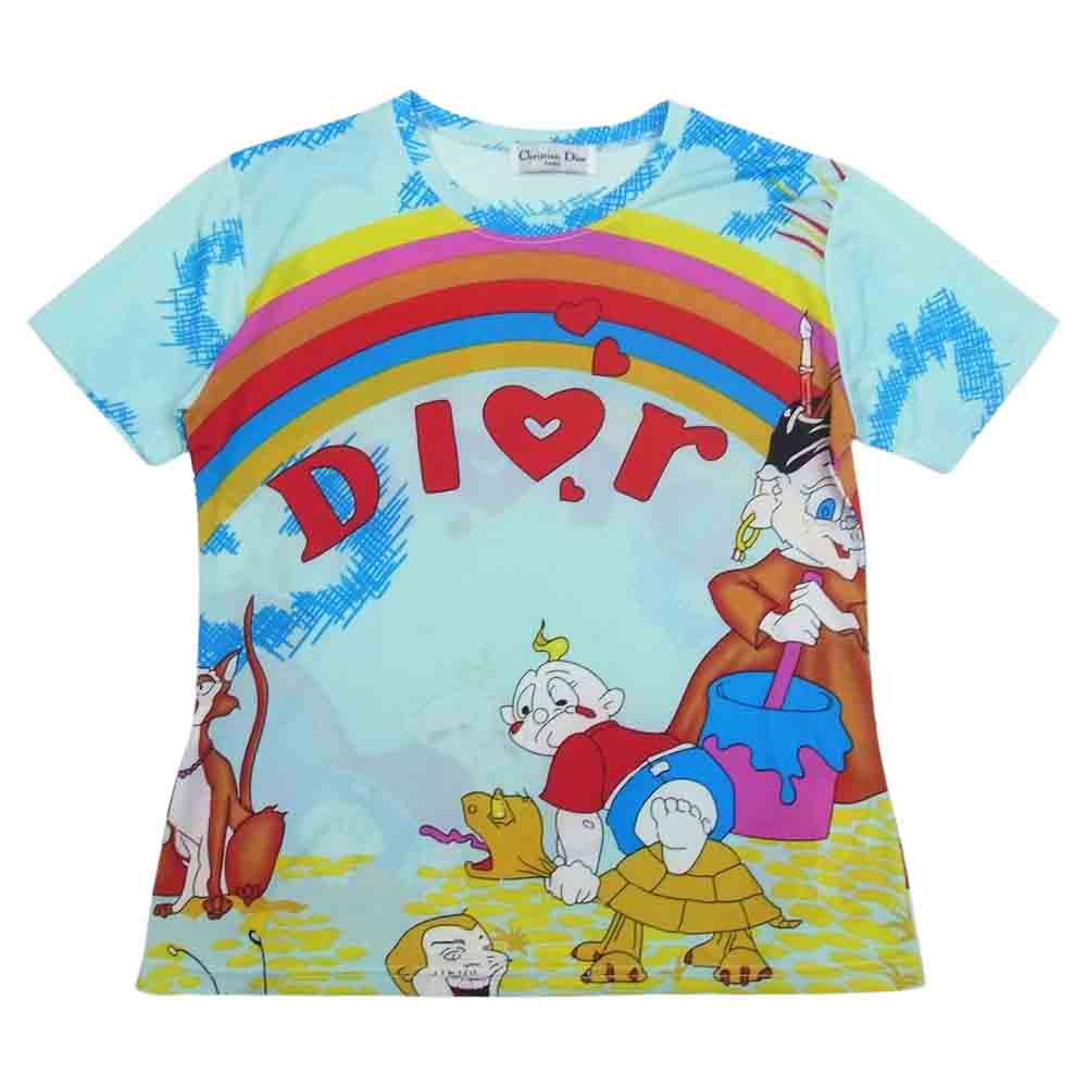 Christian Dior クリスチャンディオール DIOR ロゴ 総柄 プリント 半袖 カットソー　 マルチカラー系【中古】