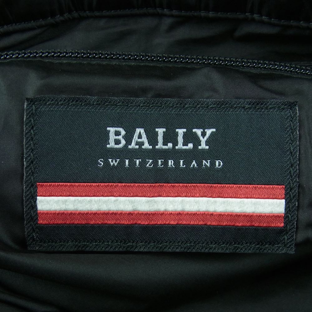 BALLY バリー ライン ナイロン トート バック ブラック系【中古】