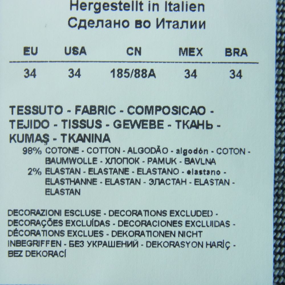 Emporio Armani エンポリオ・アルマーニ 3G1J00 1D2YZ J00 Gold Series ゴールド シリーズ ペイント デニム パンツ イタリア製 インディゴブルー系 34【美品】【中古】