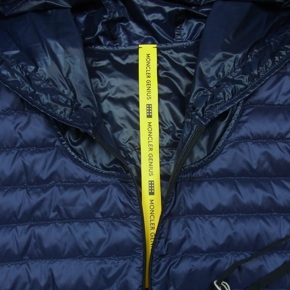 MONCLER モンクレール モンクレールジャパンタグ Genius PLETHODON ジーニアス プレソドン フーディ ダウン切替 ナイロン ジャケット ネイビー系 4【新古品】【未使用】【中古】