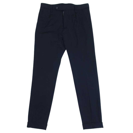 1piu1uguale3 ウノピュウノウグァーレトレ MRP532 NYU046 TRAVEL PANTS KAJI NYLON テーパード スラックス トラベル パンツ ブラック系 IV【美品】【中古】