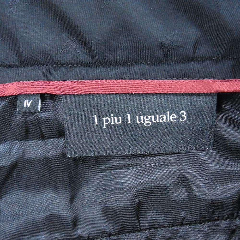 1piu1uguale3 ウノピュウノウグァーレトレ MRP532 NYU046 TRAVEL PANTS KAJI NYLON テーパード スラックス トラベル パンツ ブラック系 IV【美品】【中古】