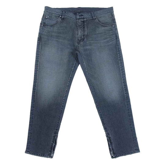 1piu1uguale3 ウノピュウノウグァーレトレ MRP519 CTU229 7.5 ZIP TAPERED 裾ジップ 5ポケット ジップフライ テーパード デニムパンツ ジーンズ ブラック系 ダークグレー系 VI【中古】