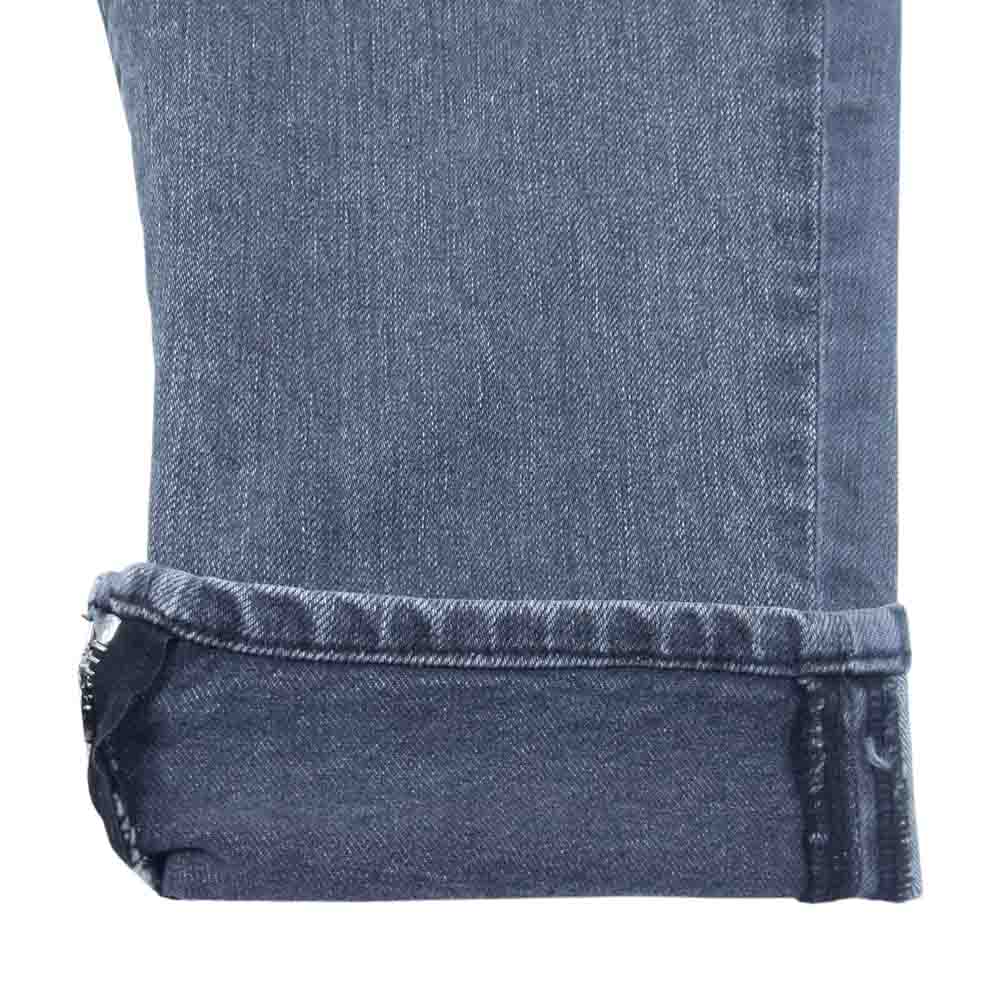 1piu1uguale3 ウノピュウノウグァーレトレ MRP519 CTU229 7.5 ZIP TAPERED 裾ジップ 5ポケット ジップフライ テーパード デニムパンツ ジーンズ ブラック系 ダークグレー系 VI【中古】