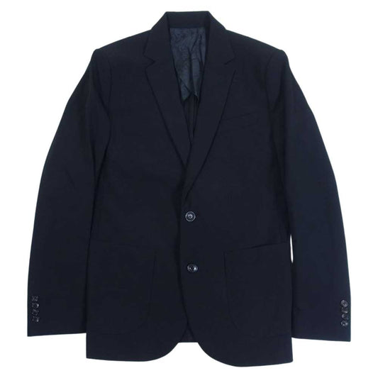 1piu1uguale3 ウノピュウノウグァーレトレ MRB514 OVR010 RIB 2B JKT リブ 素材切替 テーラードジャケット ブラック系 VI【美品】【中古】