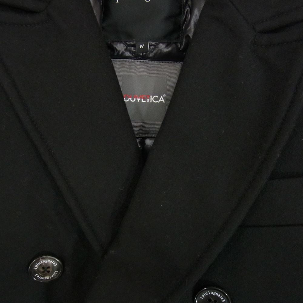 DUVETICA デュベティカ × 1PIU1UGUALE3 ウノピュウノウグァーレトレ MRC040 WOL050 STORM SYSTEM CHESTER COAT チェスター ダウン コート ブラック系 IV【中古】