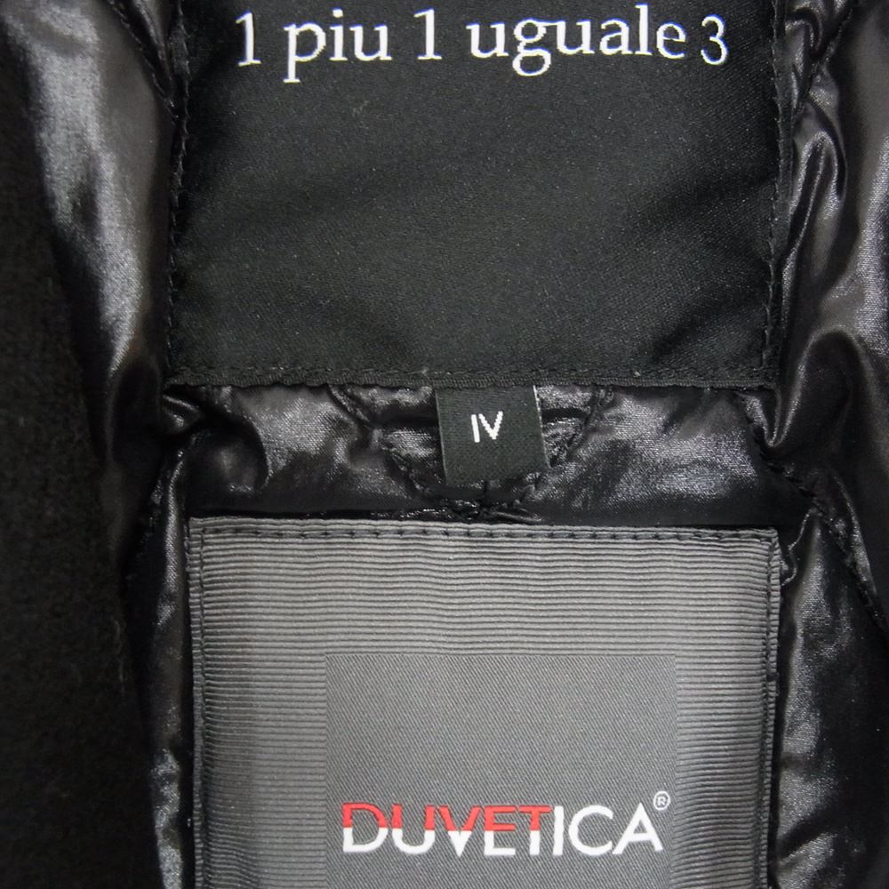 DUVETICA デュベティカ × 1PIU1UGUALE3 ウノピュウノウグァーレトレ MRC040 WOL050 STORM SYSTEM CHESTER COAT チェスター ダウン コート ブラック系 IV【中古】