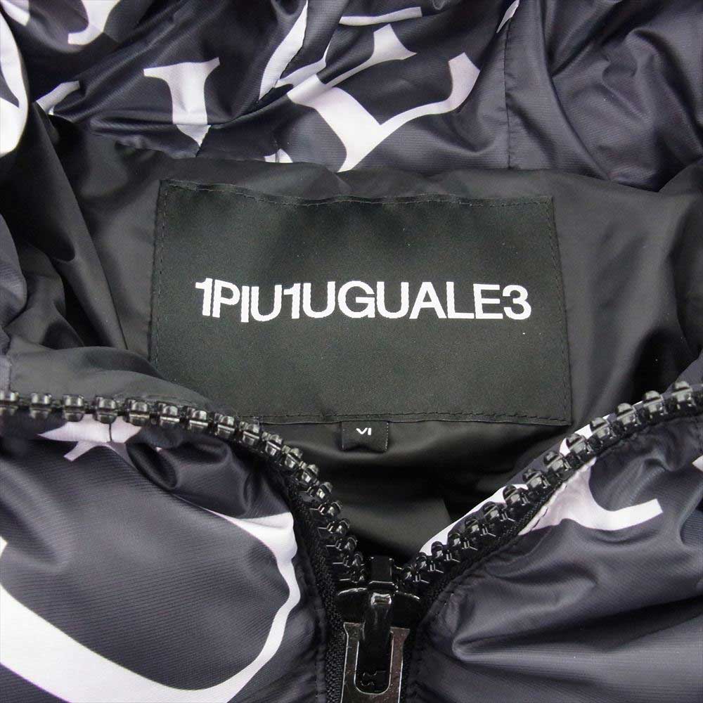 1piu1uguale3 ウノピュウノウグァーレトレ ダウンジャケット × RONE ロニー ロナウジーニョ RONE156 PL03 113 RIBBON TAPE DOWN JK ロゴ リボーン テープ ダウンジャケット グレー系【美品】【中古】 1piu1uguale3 ウノピュウノウグァーレトレ × RONE ロニー