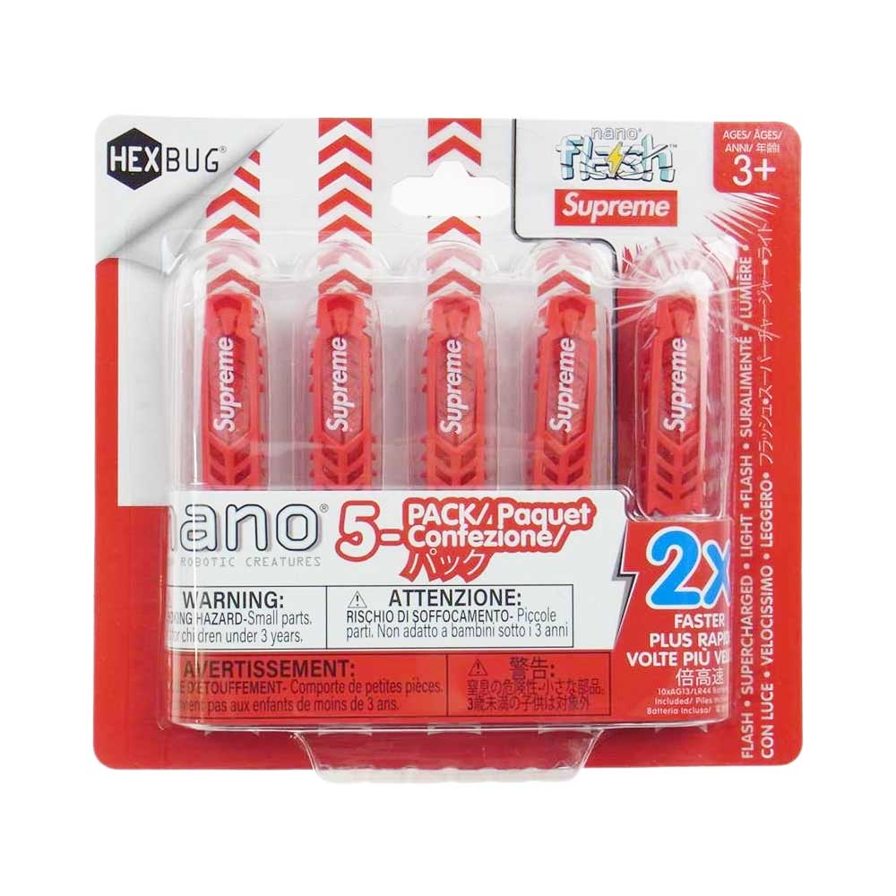 Supreme シュプリーム 21AW HEXBUG NANO FLASH 5PACK ヘックスバグ ナノフラッシュ レッド系【新古品】【未使用】【中古】