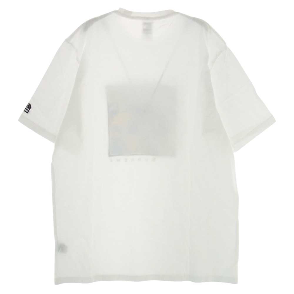 Supreme シュプリーム THE NORTH FACE 22SS NT02203I TNF Sketch S/S Top スケッチ プリント 半袖 Tシャツ ホワイト系 L【新古品】【未使用】【中古】