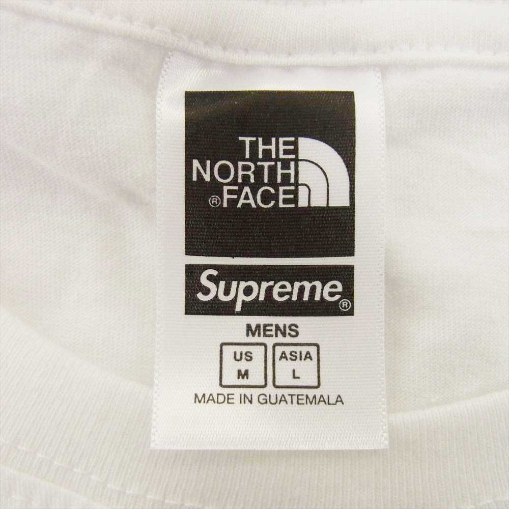 Supreme シュプリーム THE NORTH FACE 22SS NT02203I TNF Sketch S/S Top スケッチ プリント 半袖 Tシャツ ホワイト系 L【新古品】【未使用】【中古】